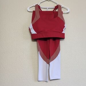ZYIA Active Pink Red And White Apparel Women's Size 6-8